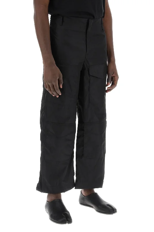 Lightweight linen pants for beach vacation style -Simone rocha nylon cargo pants for men