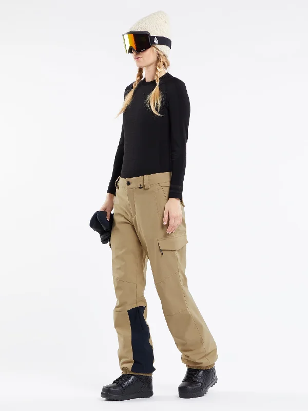 Stretch corduroy pants for cozy fall fashion -Womens Wildling Pants - Dark Khaki