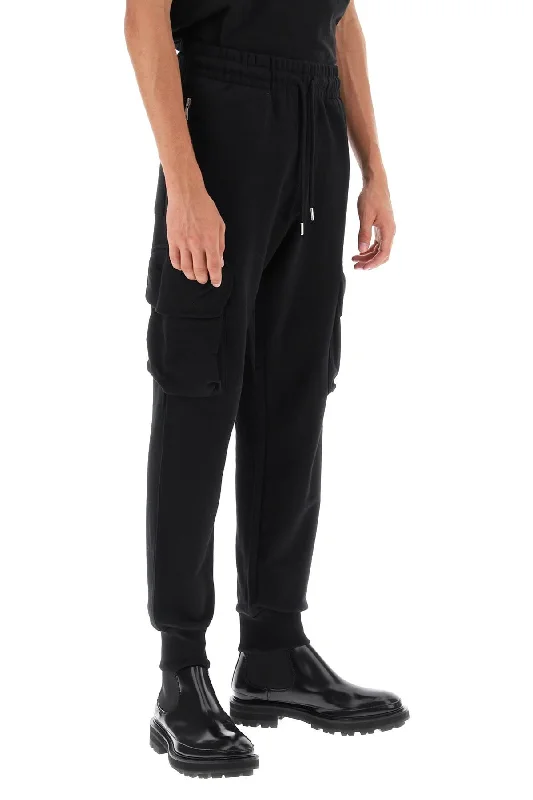 Cozy fleece pants for cold winter nights -Dries van noten haflis bis cargo pants in jersey