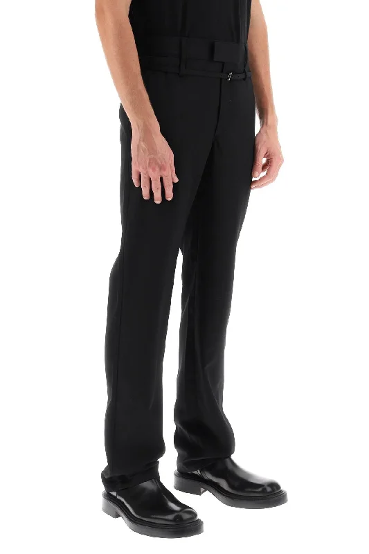 Luxury silk pants for glamorous evening wear -le pantalon disgreghi belted pants