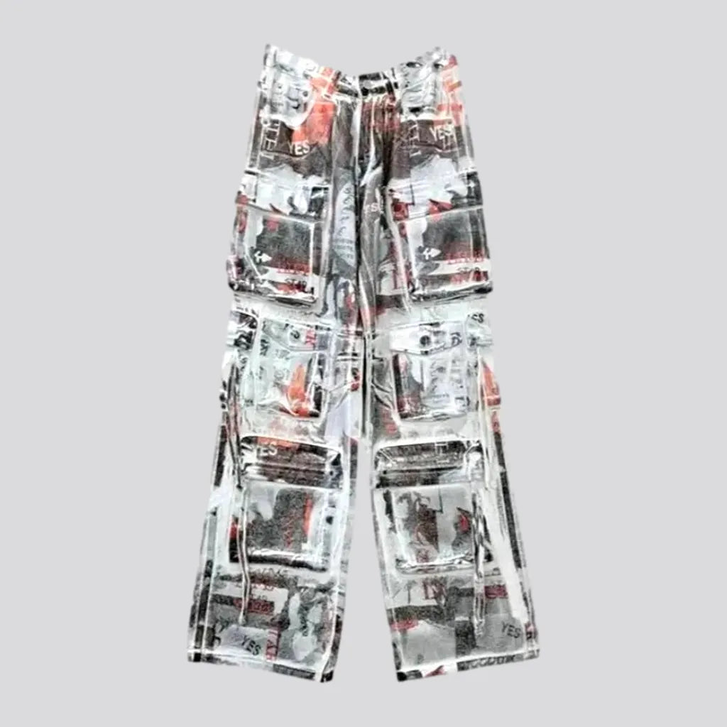 Lightweight jogger pants for summer evening strolls -Unique design stylish women's denim pants