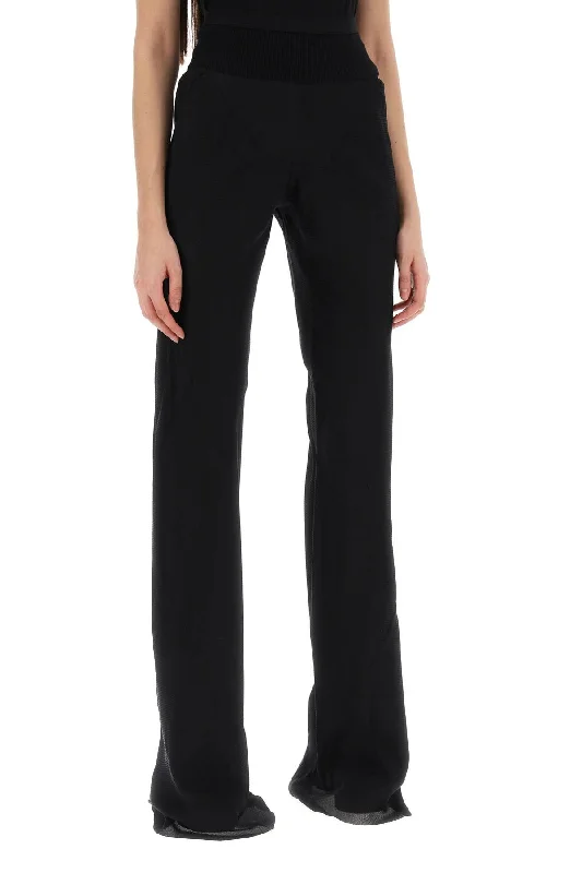 Relaxed cotton pants for breezy casual days -Rick owens bias pants with slanted cut and