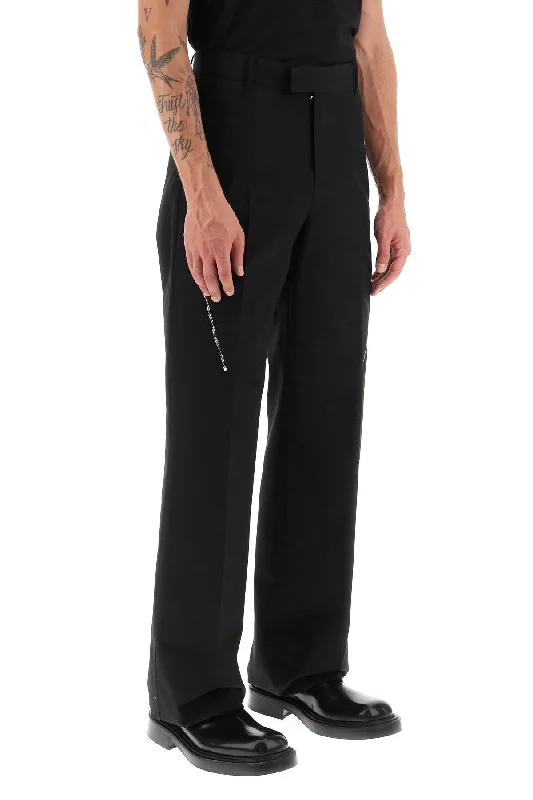 Soft jogger pants for relaxed weekend lounging -Salvatore ferragamo pants with contrasting inserts