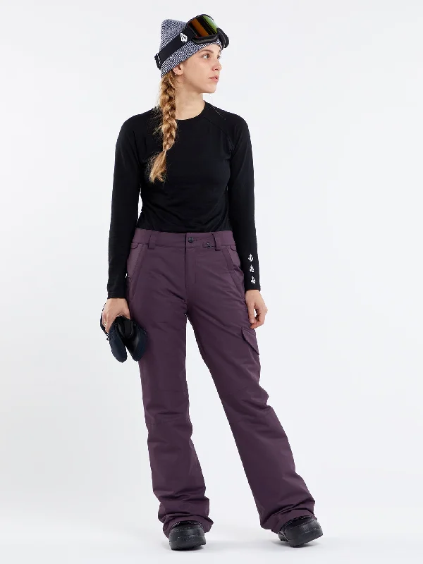 Tailored slim pants for polished business looks -Womens Bridger Insulated Pants - Blackberry