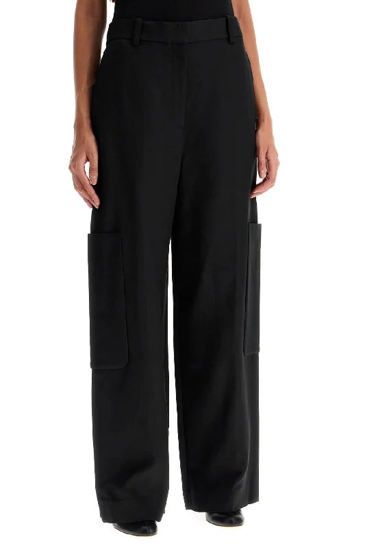 Tailored wool pants for sharp winter dressing -wide leg pants