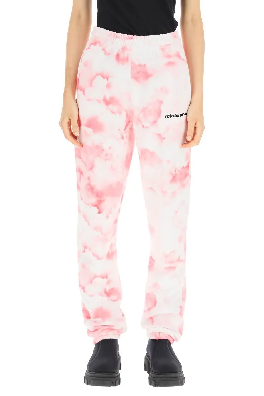 Breathable cotton pants for all-day summer ease -mimi printed cotton sweatpants