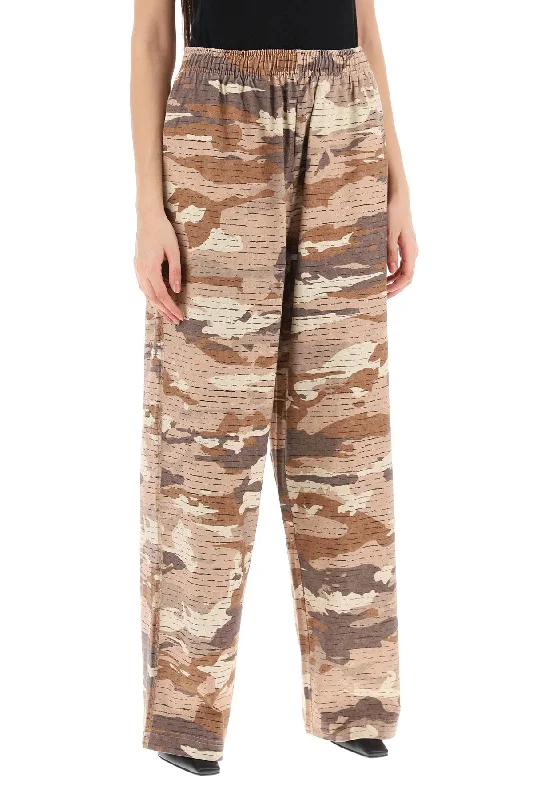 Rugged ripstop pants for extreme adventure durability -Acne studios camouflage jersey pants for men