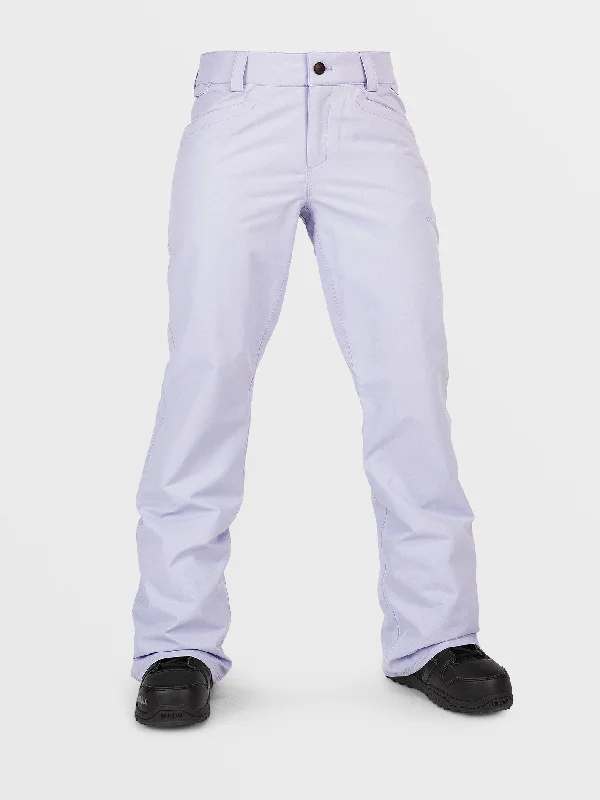 Lightweight travel pants with wrinkle-free fabric -Womens Hallen Pants - Lilac Ash