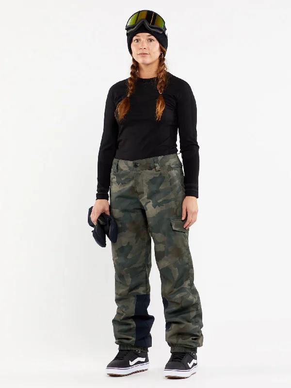 Rugged outdoor pants for mountain climbing strength -Womens Wildling Pants - Cloudwash Camo