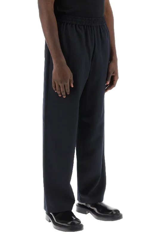 High-rise flare pants for vintage chic appeal -Acne studios loose pants with elastic waistband