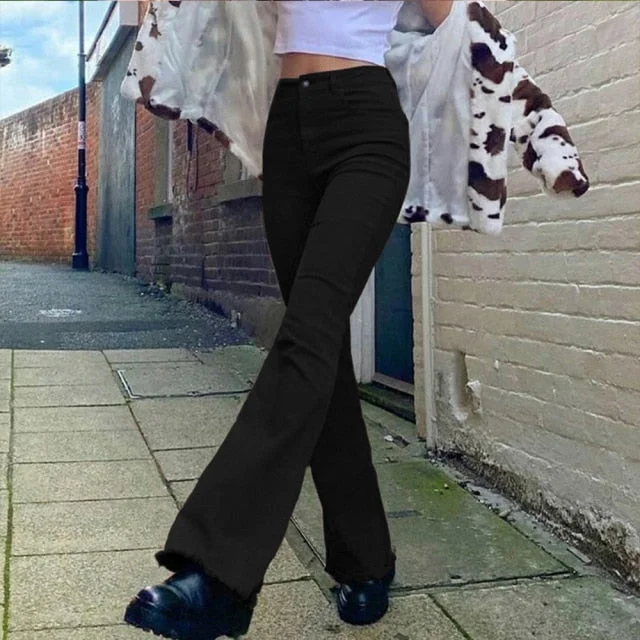 Black Flared jeans