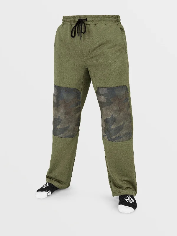 Tapered ankle pants for sleek modern silhouettes -Mens Tech Fleece Pants - Military