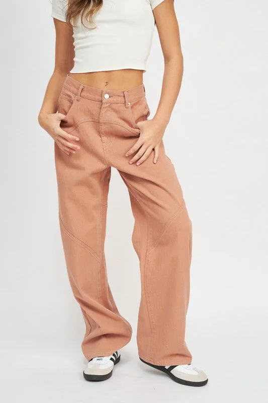 Eco-friendly hemp pants for sustainable clothing choices -Wide Leg Throwback Deluxe Pants!