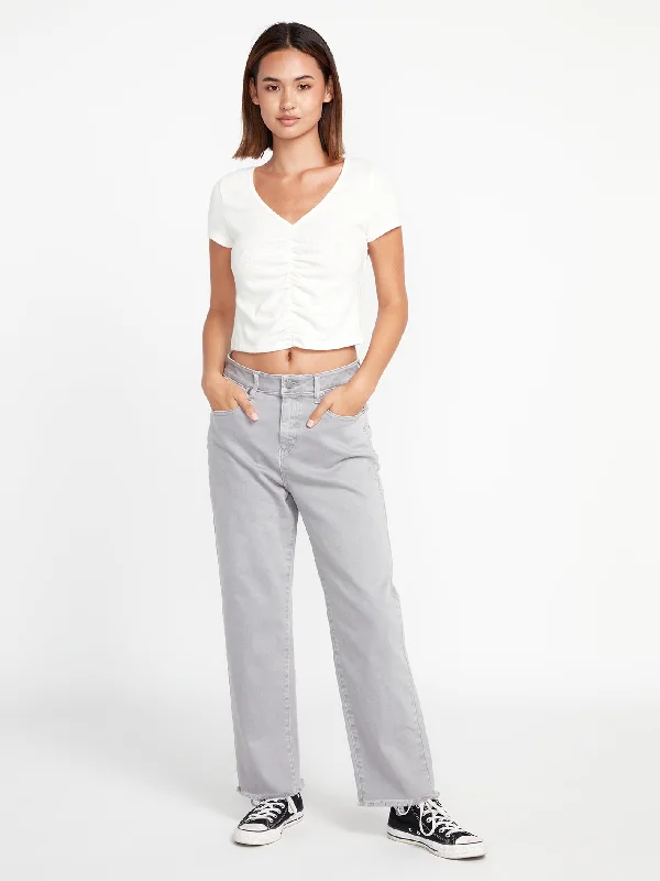 Soft pajama pants for ultimate bedtime comfort -Stone Step High Rise Pants - Moonbeam