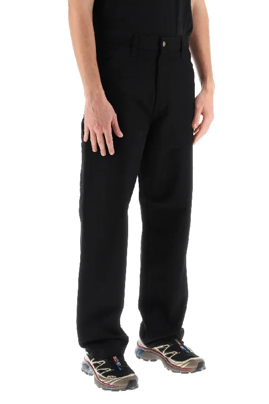 Comfortable stretch pants for casual daily wear -Carhartt wip organic cotton single knee pants