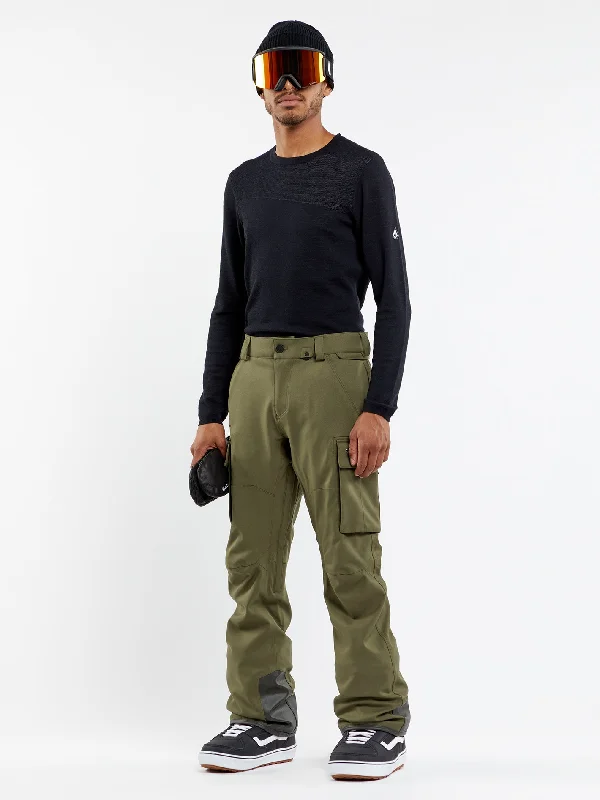 Cozy sweatpants pants for lazy Sunday mornings -Mens New Articulated Pants - Military