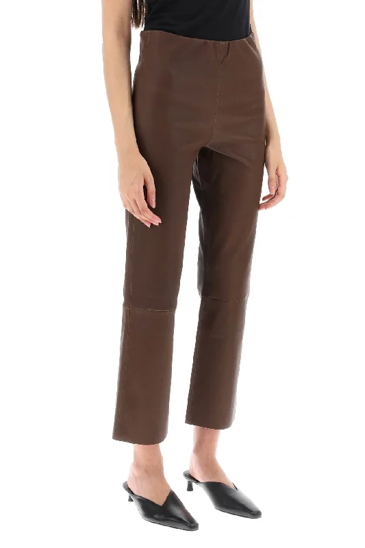 Stylish wide-leg pants for bold evening looks -florentina leather pants