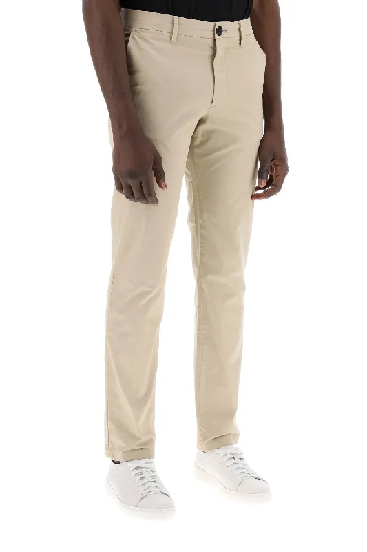 Lightweight travel pants with wrinkle-free fabric -Ps paul smith cotton stretch chino pants for