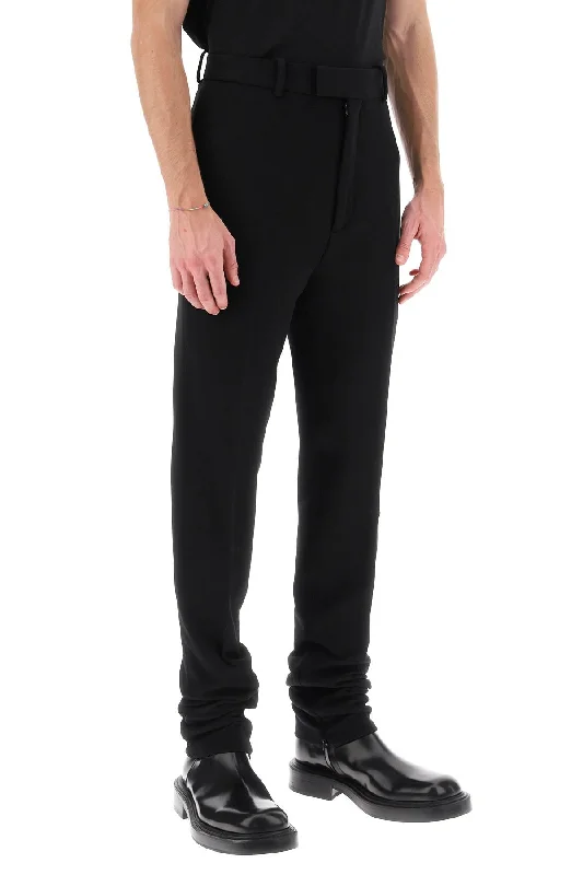 Lightweight travel pants for long flight comfort -Salvatore ferragamo twill tailoring pants