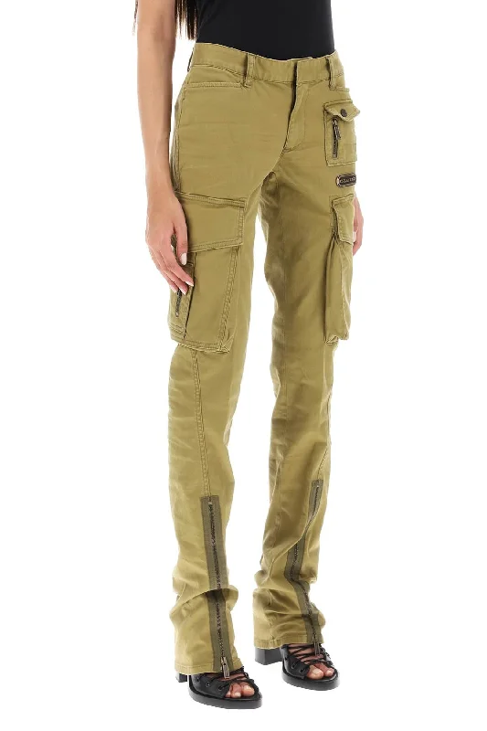 Relaxed fit pants for laid-back comfort wear -flare sexy cargo' pants