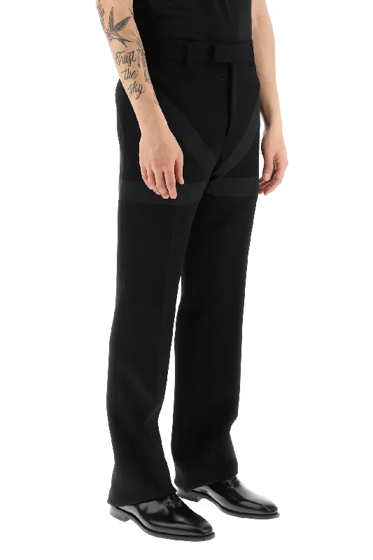 Flowy culottes pants for breezy summer style -Salvatore ferragamo pants with inlays