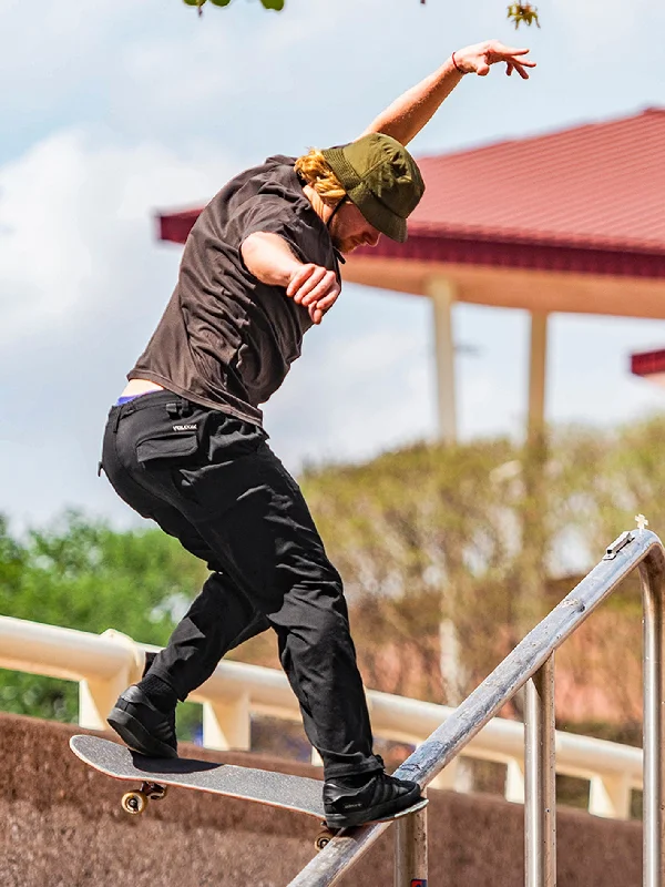 Versatile black pants for any occasion pairing -Skate Vitals Alec Majerus Pants - Pirate Black