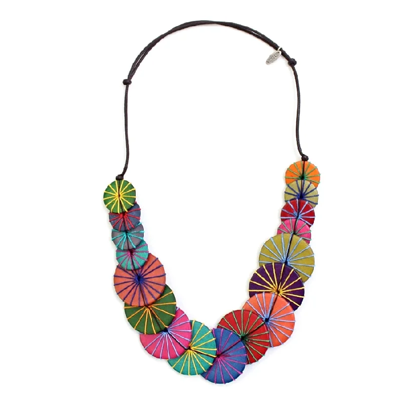 Beautiful necklaces and pendants with geometric shapes for a modern, artistic design-Multicolored Azalea Necklace