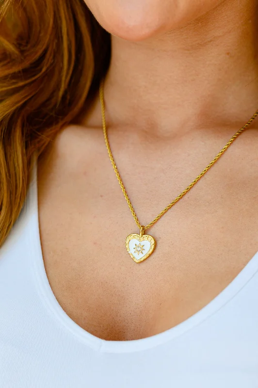 Necklaces and pendants with pearls for a classic and sophisticated touch-Sacred Heart Pendant Necklace