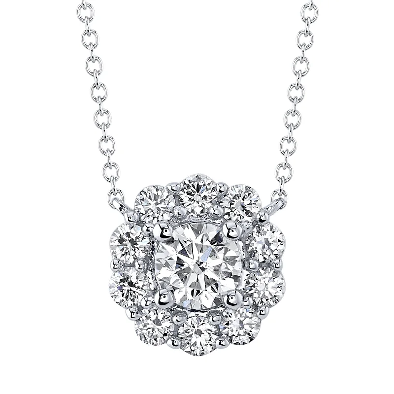 Beautiful necklaces and pendants with butterfly motifs for a whimsical style-0.79ctw Diamond Cluster Necklace