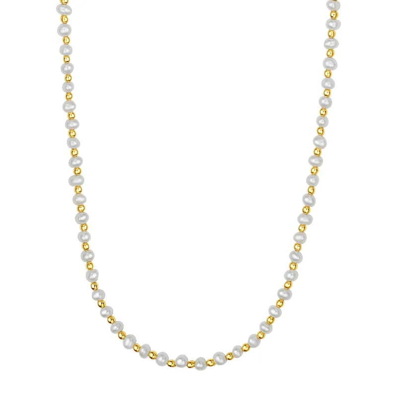 Necklaces and pendants with ocean-inspired designs for a refreshing, beachy feel-14K & Pearl Bead Necklace