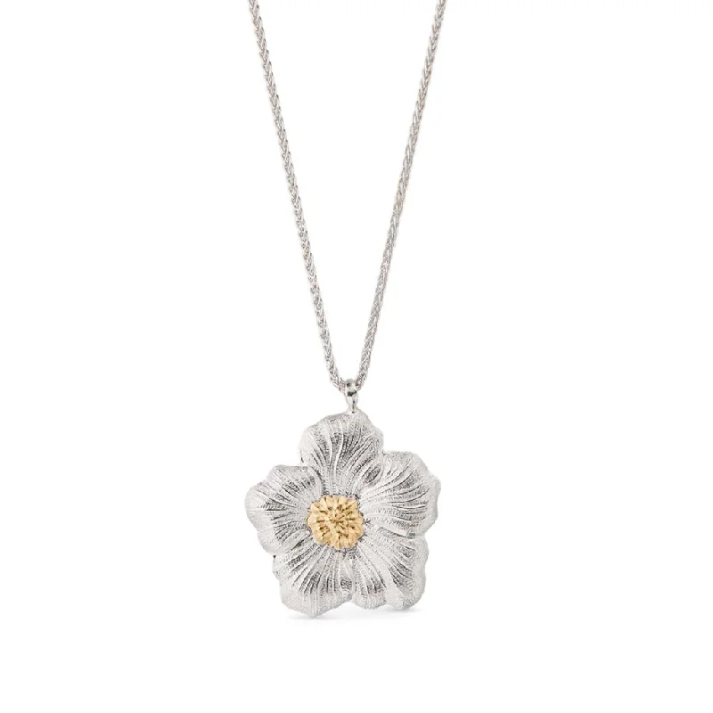 Fashionable necklaces and pendants with birthstones for a personalized gift idea-Blossoms Vermeil Pendant