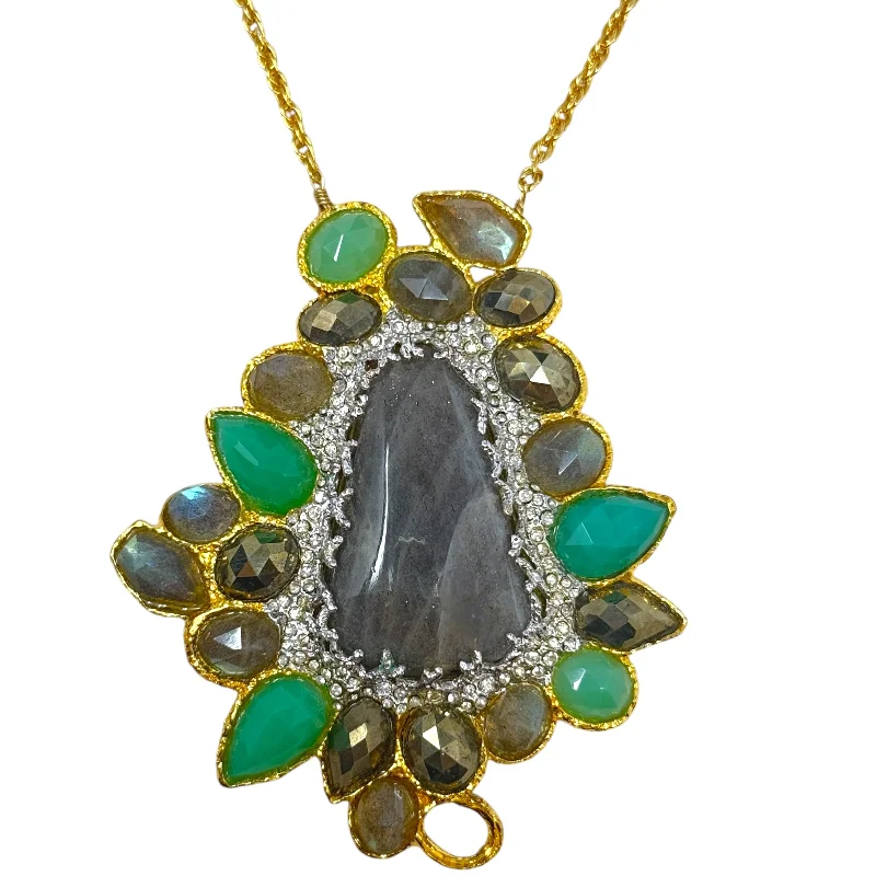 Stunning necklaces and pendants with birthstone pendants for a personal touch-Multistone Pendant Necklace By Alexis Bittar