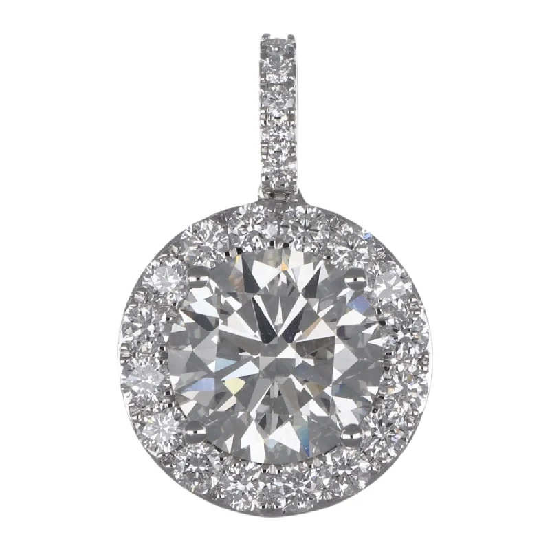 Best necklaces and pendants with matching earrings for a coordinated, elegant look-White Diamond Pendant (Lab Grown White Diamond 5.39 cts. Lab Grown White Diamond 1.2 cts.)