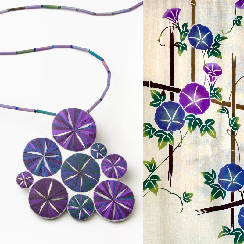 Best necklaces and pendants with floral designs for a feminine and elegant feel-Morning Glory - Yukata #1 Necklace