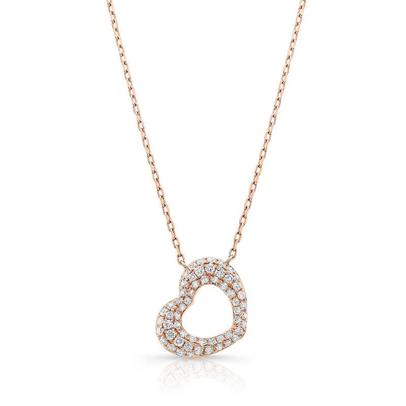 Stylish necklaces and pendants with diamonds for a glamorous and elegant look-0.39ctw Diamond Heart Necklace