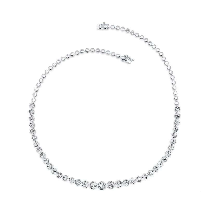 Beautiful necklaces and pendants with diamond-encrusted designs for maximum sparkle-7.00ctw Diamond Tennis Necklace