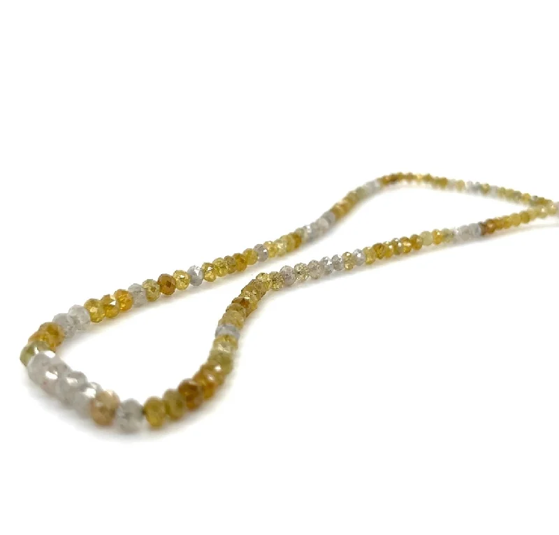 Best necklaces and pendants with heart-shaped lockets for a sentimental keepsake-18" Yellow Diamond Strand Necklace