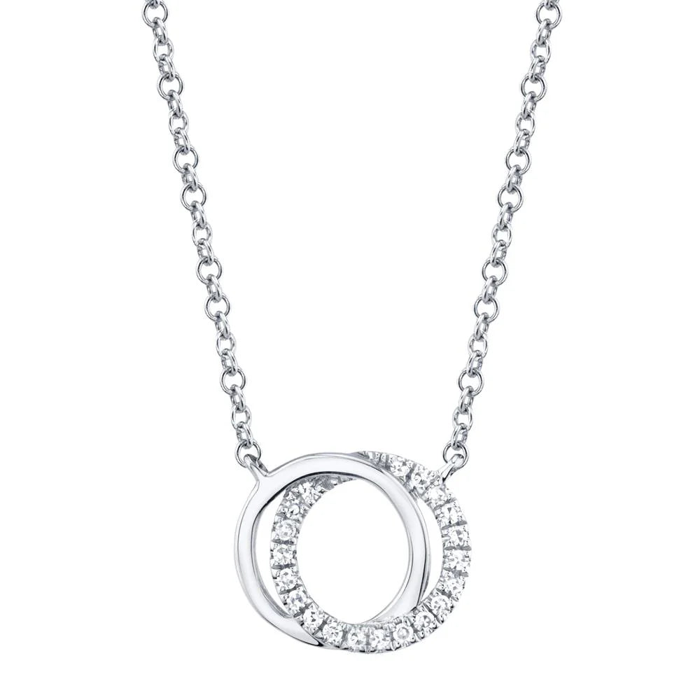 Stylish necklaces and pendants with diamonds for a glamorous and elegant look-0.07ctw Diamond Love Knot Necklace