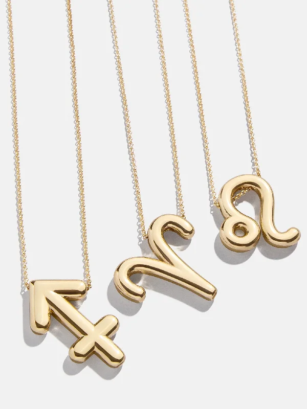 Elegant necklaces and pendants with gold chains for a chic, timeless appearance-Bubble Zodiac Necklace - Aries