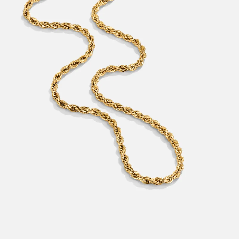 Personalized necklaces and pendants with initials for a customized and meaningful gift-Calla Gold Twisted Chain Necklace