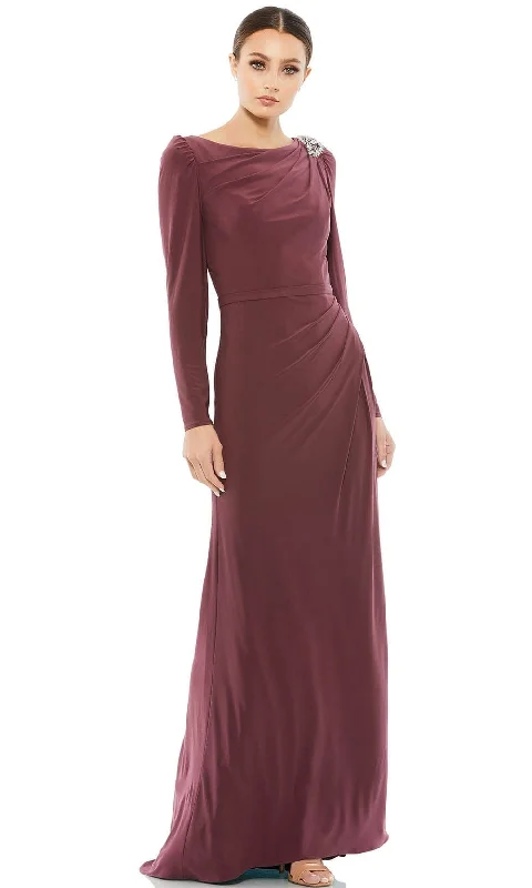 Plus size dresses with jewel tones dazzle quietly -Mac Duggal 55695 - Bateau Evening Mother of the Bride Dress