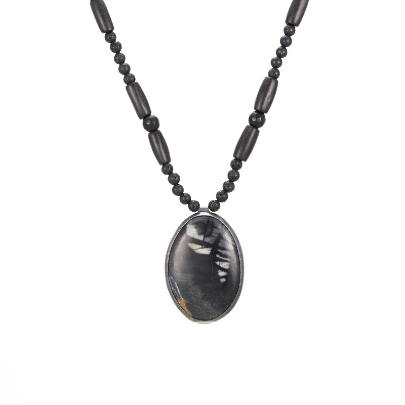 Best necklaces and pendants with personalized coordinates for a special keepsake-Picasso Jasper Necklace