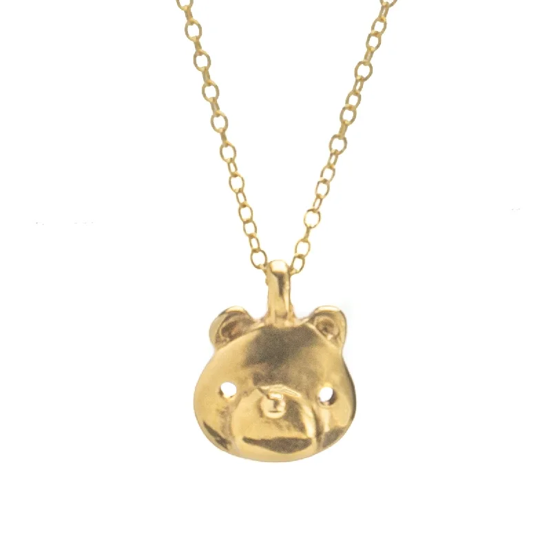 Best necklaces and pendants with crystal accents for a sparkling and elegant style-Bear Necklace