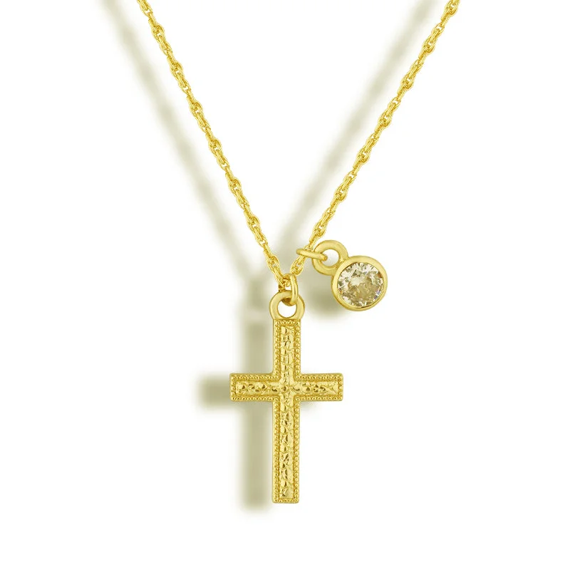 Elegant necklaces and pendants with diamond accents for added sparkle-She's A Saint Necklace