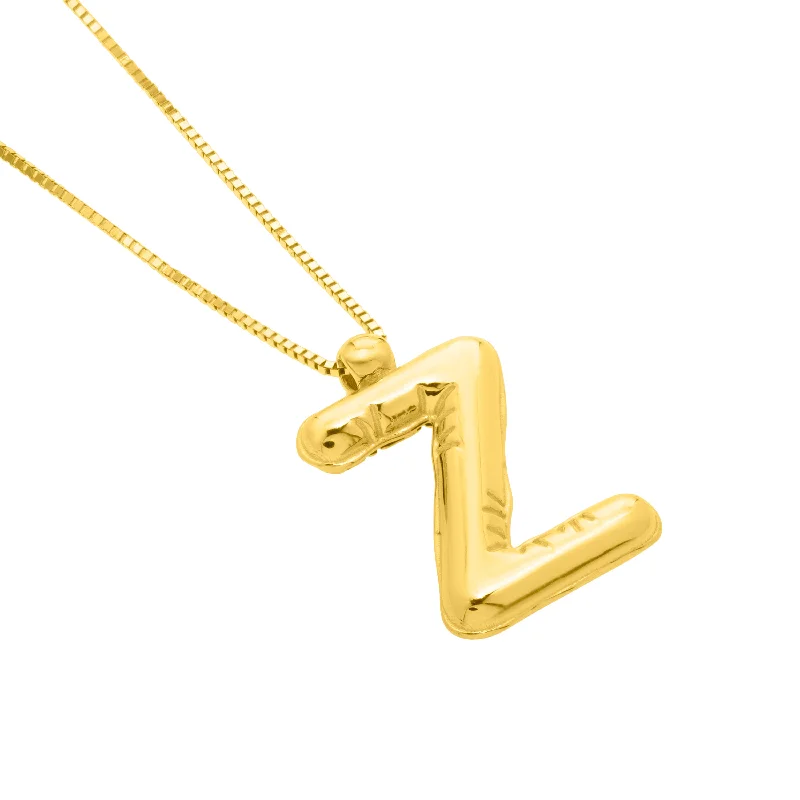 Necklaces and pendants with zodiac constellation designs for an astrological touch-14K Helium Initial Z Pendant