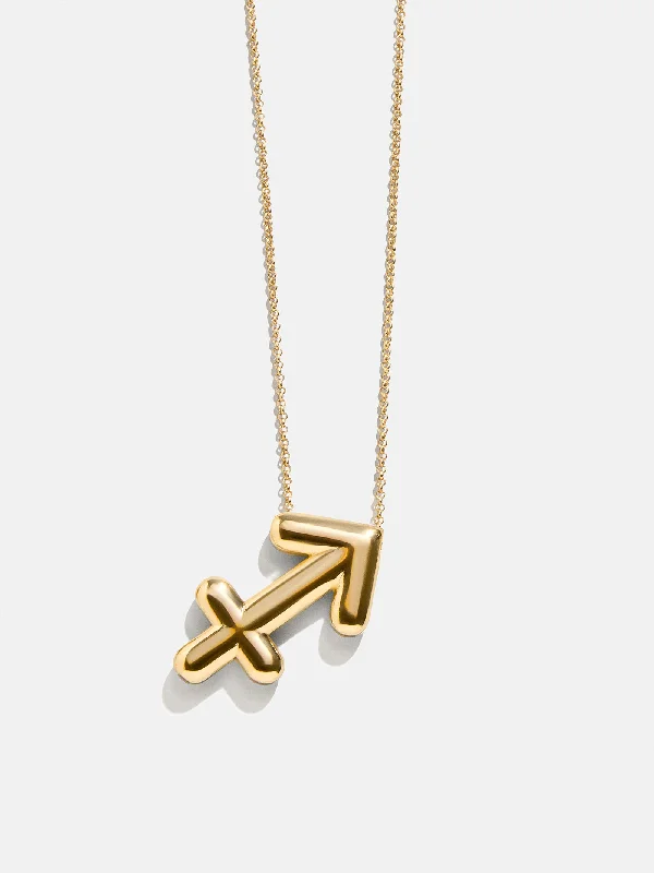 Unique necklaces and pendants with vintage-inspired designs for timeless appeal-Bubble Zodiac Necklace - Sagittarius