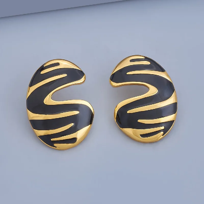 Hoop earrings with snake print designs for an edgy, wild appearance-Trendy Earring 168483